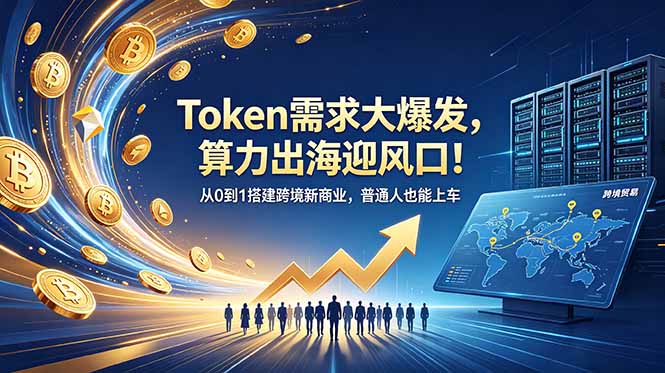 Token需求大爆发,算力出海迎风口!从0到1搭建跨境新商业,普通人也能上车-云科数创