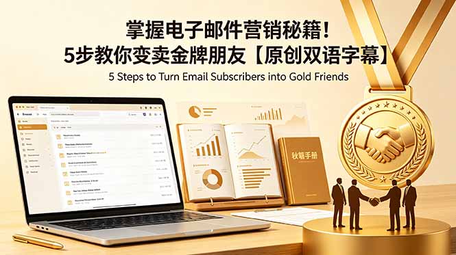 掌握电子邮件营销秘籍！5步教你变卖金牌朋友【原创双语字幕】-云科数创