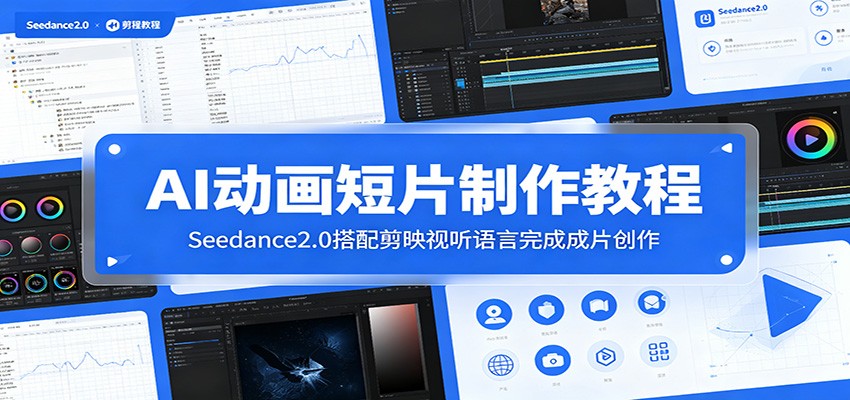 AI动画短片制作教程:Seedance2.0搭配剪映视听语言完成成片创作-云科数创