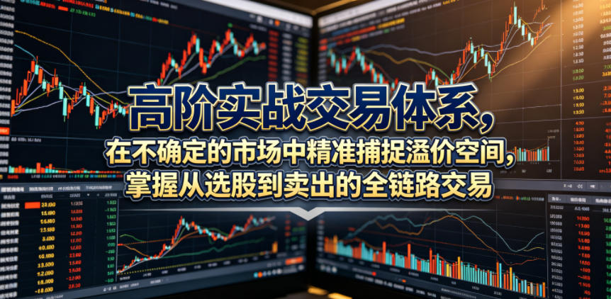高阶实战交易体系,在不确定的市场中精准捕捉溢价空间,掌握从选股到卖出的全链路交易心法(更新6月)-云科数创