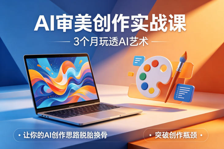 AI审美创作实战课,3个月玩透AI艺术,让你的AI创作思路脱胎换骨,突破创作瓶颈(更新0617)-云科数创