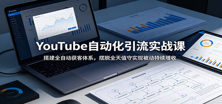 YouTube自动化引流实战课:搭建全自动获客体系,摆脱全天值守实现被动持续增收-云科数创