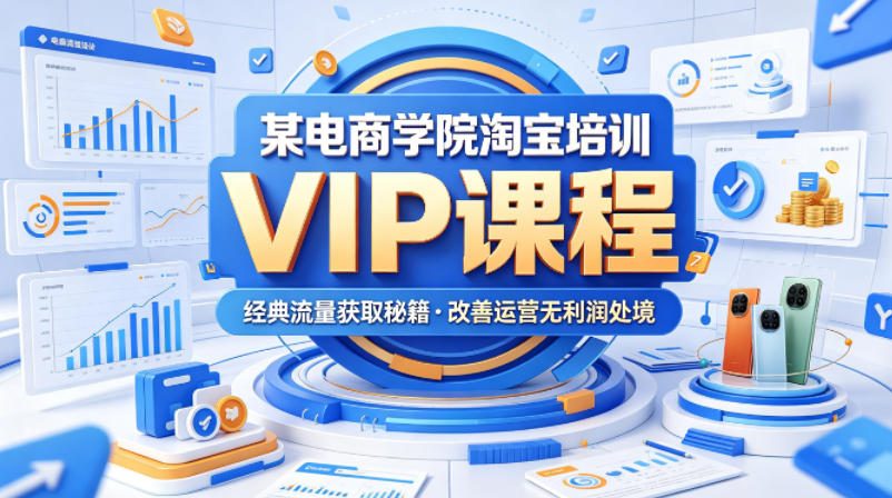 某电商学院淘宝培训VIP课程,各种经典有用的流量获取秘籍,改善运营产品没利润的处境(2026年6月)-云科数创