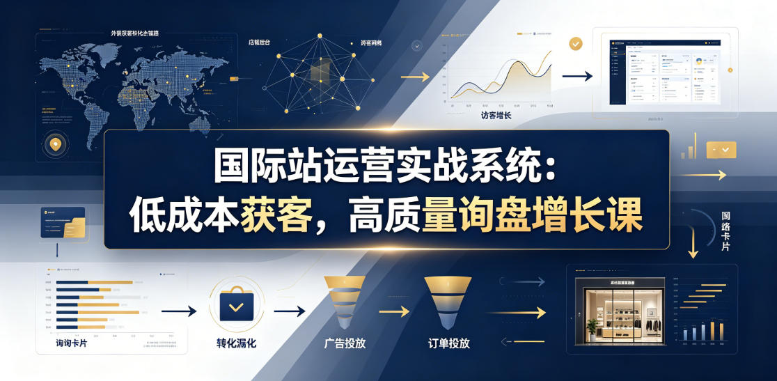 国际站运营实战系统：低成本获客，高质量询盘增长课(更新26年)-云科数创