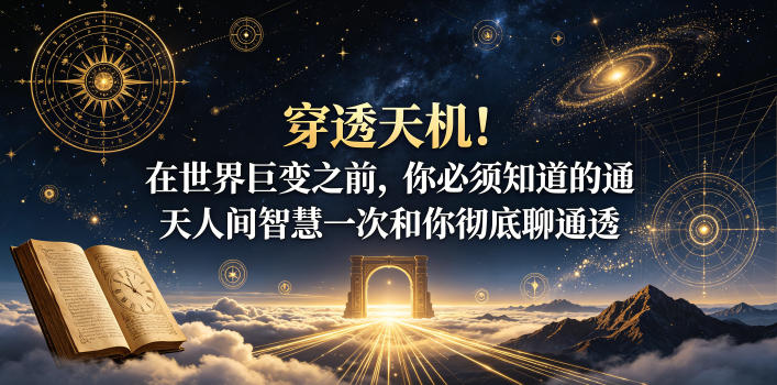 付费文章：穿透天机！在世界巨变之前，你必须知道的通天人间智慧一次和你彻底聊通透-云科数创