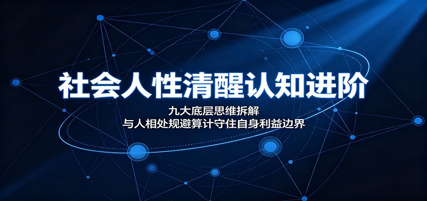 社会人性清醒认知进阶:九大底层思维拆解,与人相处规避算计守住自身利益边界-云科数创