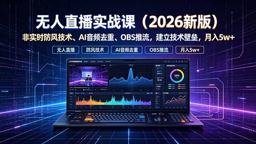 无人直播实战课(更新7月-云科数创