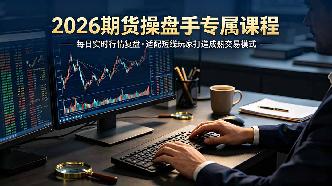 2026期货操盘手专属课程-更新7月11,每日实时行情复盘,适配短线玩家打造成熟交易模式-云科数创