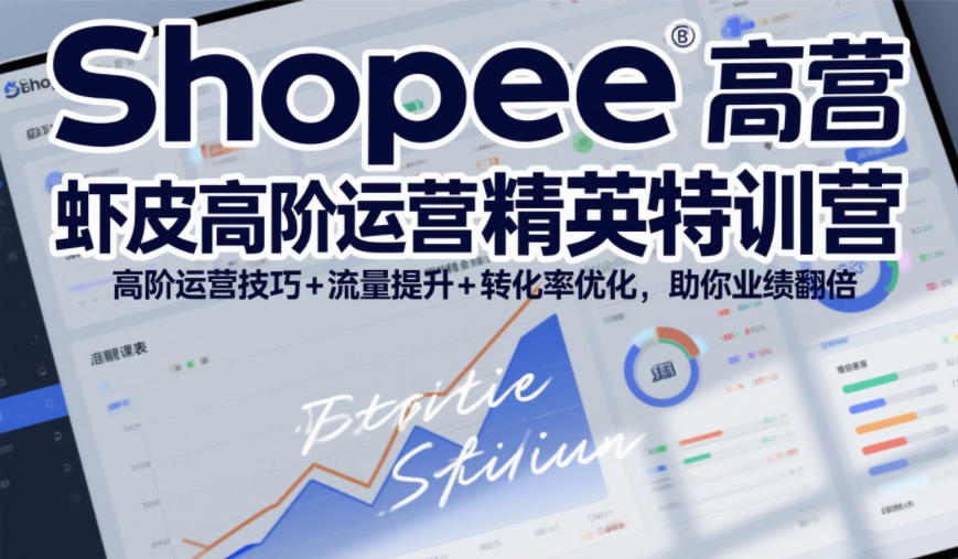 Shopee虾皮高阶运营精英特训营，高阶运营技巧+流量提升+转化率优化，助你业绩翻倍(更新26年7月)-云科数创
