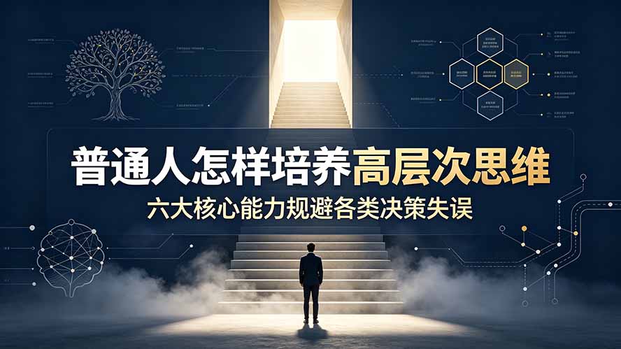 付费文章：普通人怎样培养高层次思维，六大核心能力规避各类决策失误-云科数创