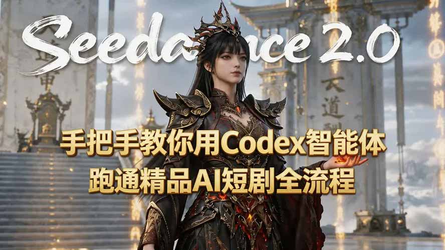 手把手教你用Seedance2.0+Codex智能体跑通精品AI短剧全流程(附3种skill技能-云科数创