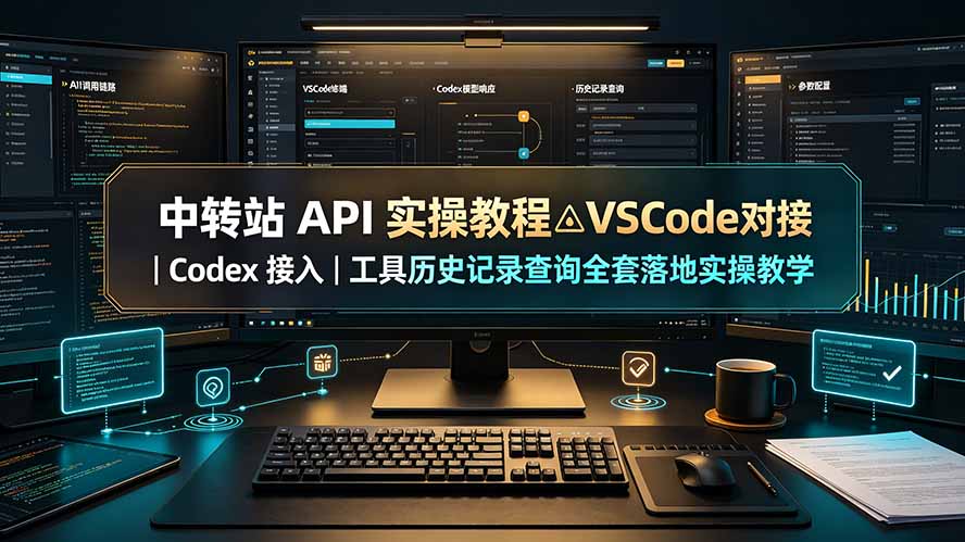 中转站 API 实操教程△VSCode 对接｜Codex 接入｜工具历史记录查询全套落地实操教学-云科数创
