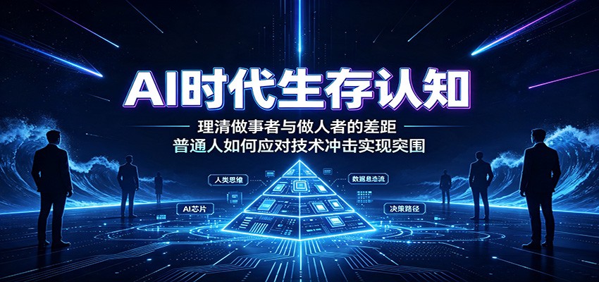 AI时代生存认知:理清做事者与做人者的差距,普通人如何应对技术冲击实现突围-云科数创