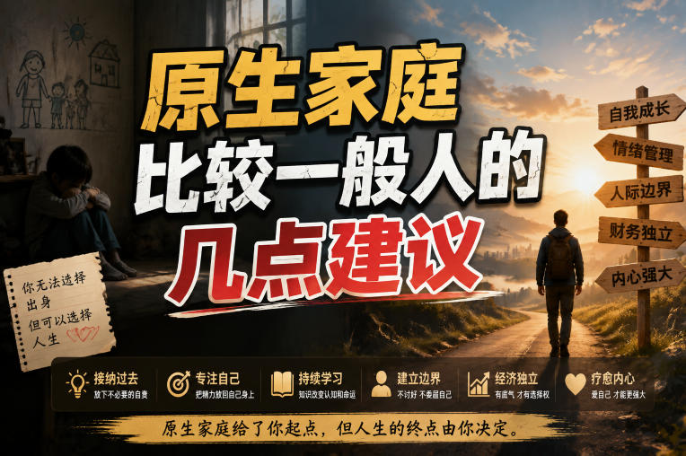 付费文章:给原生家庭比较一般人的几点建议