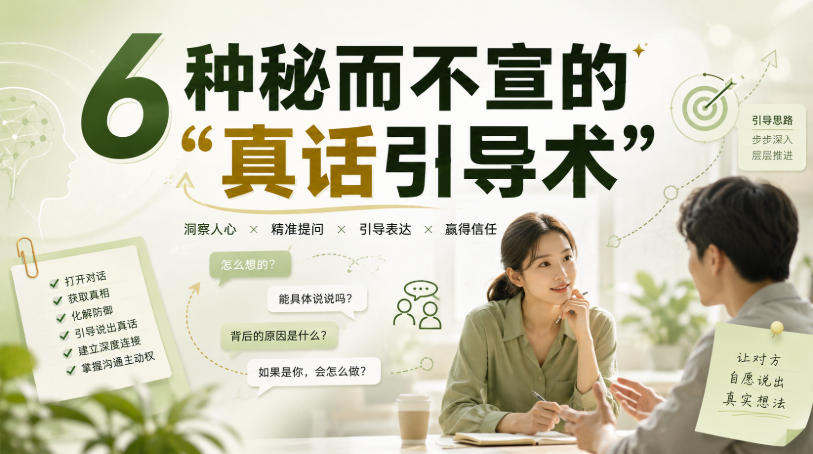 付费文章：6种秘而不宣的“真话引导术”-云科数创