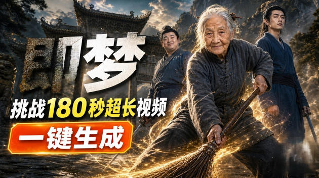 即梦挑战180秒超长视频!一键生成3分钟电影?完整制作流程详细分享!-云科数创