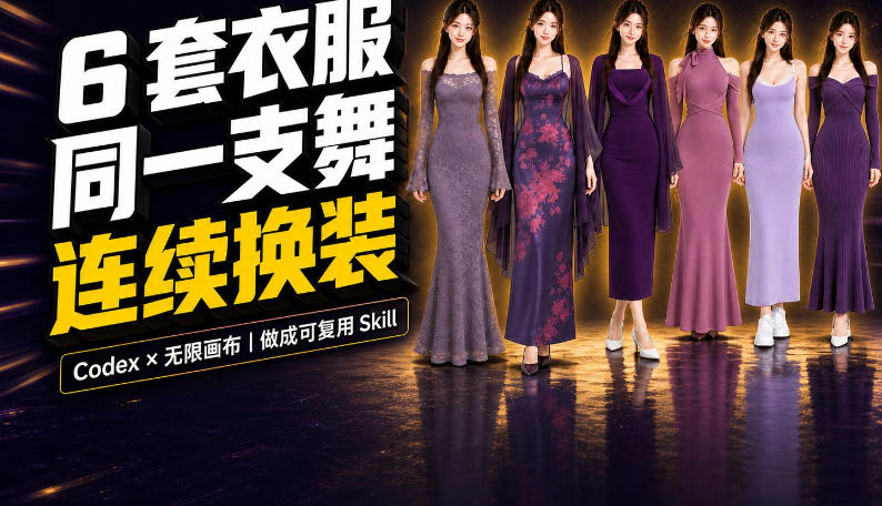 同一支舞，6套衣服按顺序切换：我把服装换装视频做成了一个Skill-云科数创