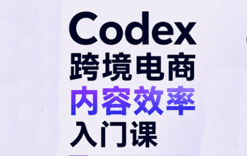 Codex跨境电商内容效率入门课-云科数创