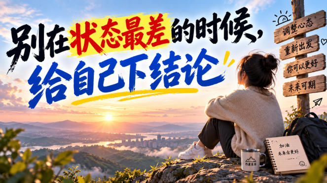 某公众号付费文章：别在状态最差的时候，给自己下结论-云科数创