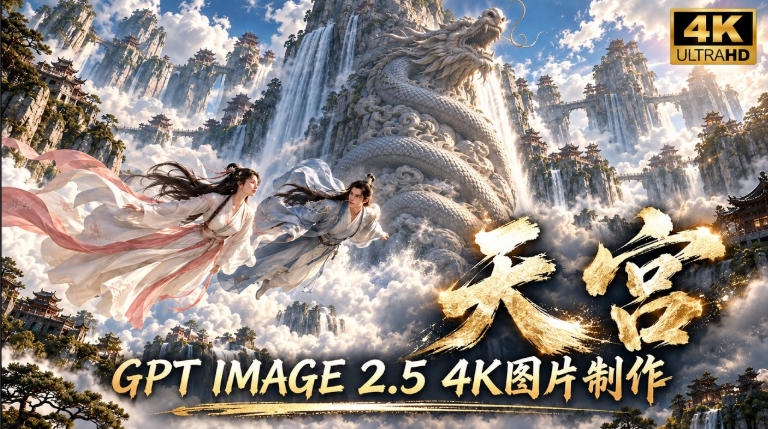 GPT Image 2.5实测！4K到底多清楚？皮肤、手指、修图与天宫场景全面测试-云科数创