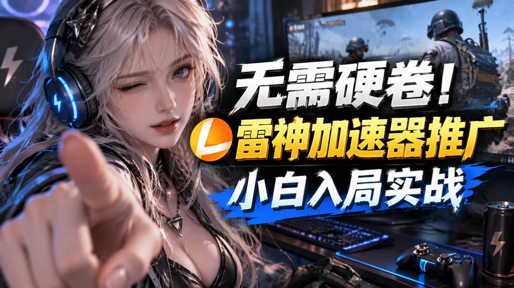 无需硬卷！雷神加速器推广，小白入局实战一天也能几十r-云科数创