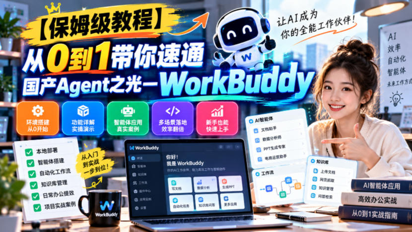【保姆级教程】从0到1带你速通国产Agent之光—WorkBuddy【文档】-云科数创